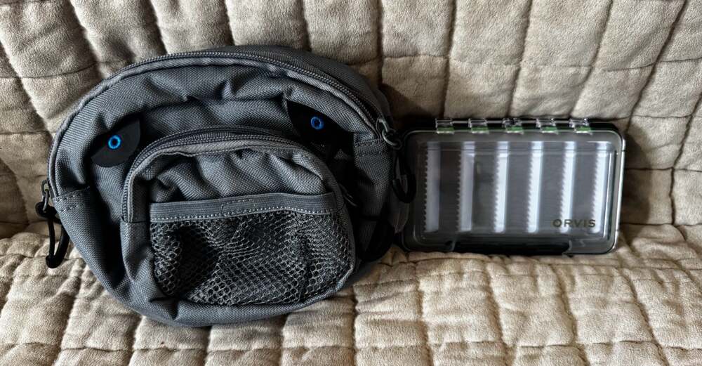 NEW White River Tactical Chest/Waist Bag & Orvis Fly Fishing Tackle Box  Bundle